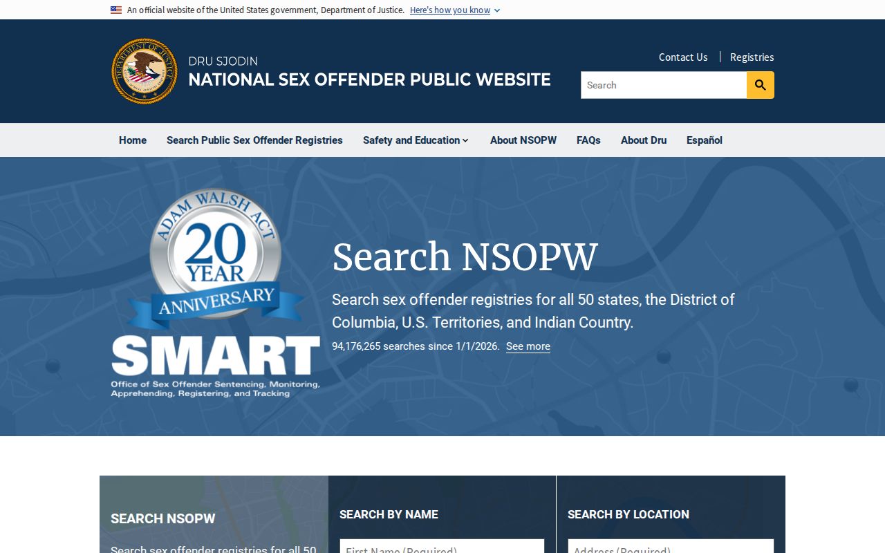 Ferry County sex offender lookup through the National Sex Offender Public Website