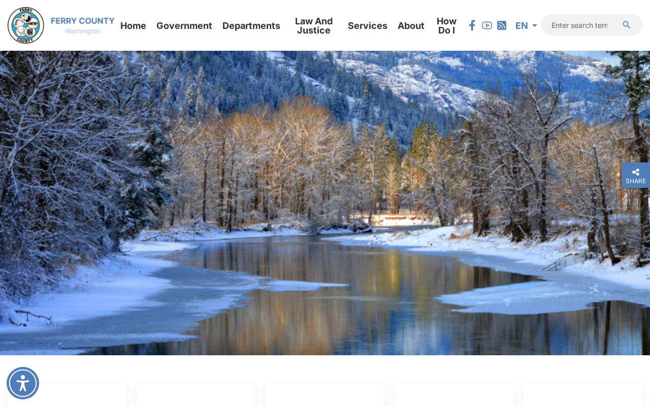 Ferry County government directory for criminal record offices
